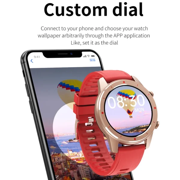 New PF50 Bluetooth Call Smart Watch Men Women Custom Dial Full Touch Screen Smartwatch Sports Fitness Watches for Android IOS - Image 3