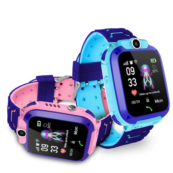 Waterproof Kids Smartwatch Child Smart Phone Watch Alarm Clock Maths Game Voice Chat SOS Flashlight Remote Control APP SeTracker - Image 2