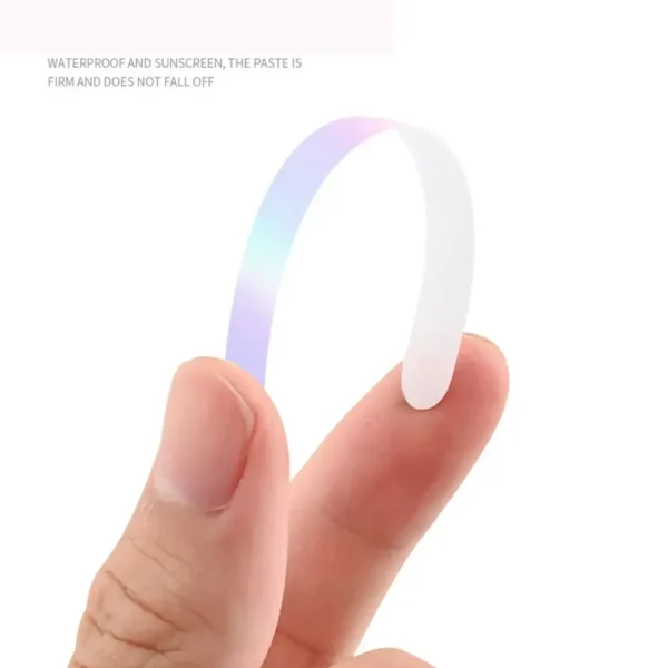 20Pcs Wheel Hub Reflective Sticker Rainbow Fluorescence Luminous Stripe Tape Car Motorcycle Decal Night Driving Safety Accessory - Image 5