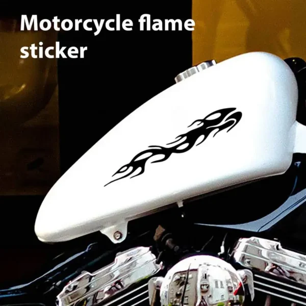 Interesting Flame Shape Motorcycle Decals Reflective Flame Stickers Waterproof Car Sticker Decals Motorcycle Accessories - Image 2