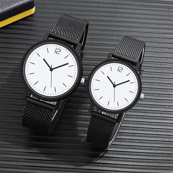 Couple Watches for Lovers 2023 Fashion Quartz Watches Men Women Waterproof Splash Resistant Wristwatch Lovers Watches - Image 2