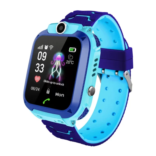 Waterproof Kids Smartwatch Child Smart Phone Watch Alarm Clock Maths Game Voice Chat SOS Flashlight Remote Control APP SeTracker