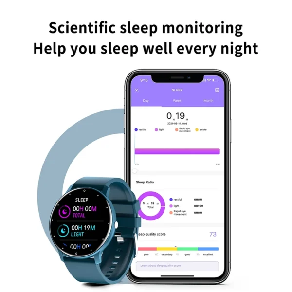 2023 New Smart Watch Women Men Sport Fitness Smartwatch Waterproof Watches Bluetooth Sleep Heart Rate Monitor For Android ios - Image 3