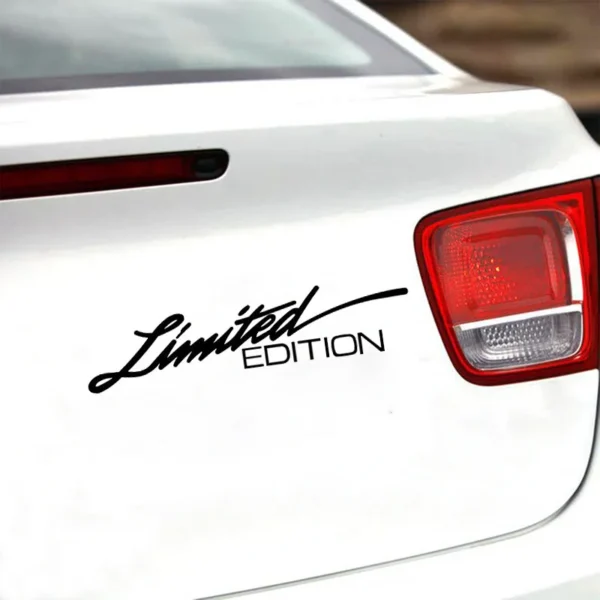 LIMITED EDITION Car Motorcycle Stickers English Letter Creative Auto Reflective Decal Reflective Decal Motorcycle Accessories - Image 2