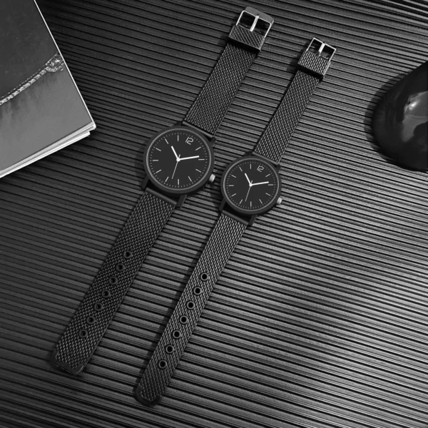 Fashion College Student Sports Watch Couple Simple Number Pointer Quartz Hand Clock Leather Band Wristwatch for Men and Women - Image 4