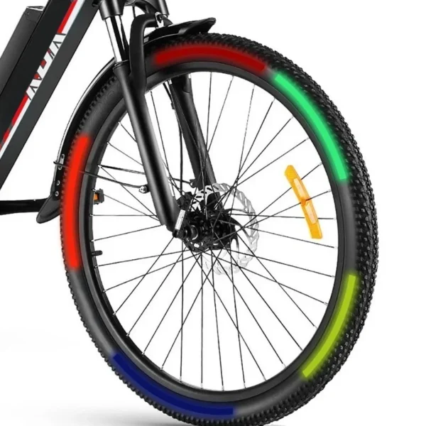 8Pcs/set Reflective Wheel Rims Stickers Motocross Bike Motorcycle Body Rim Stripe Tape Sticker Decorative Reflector Film Decals - Image 4