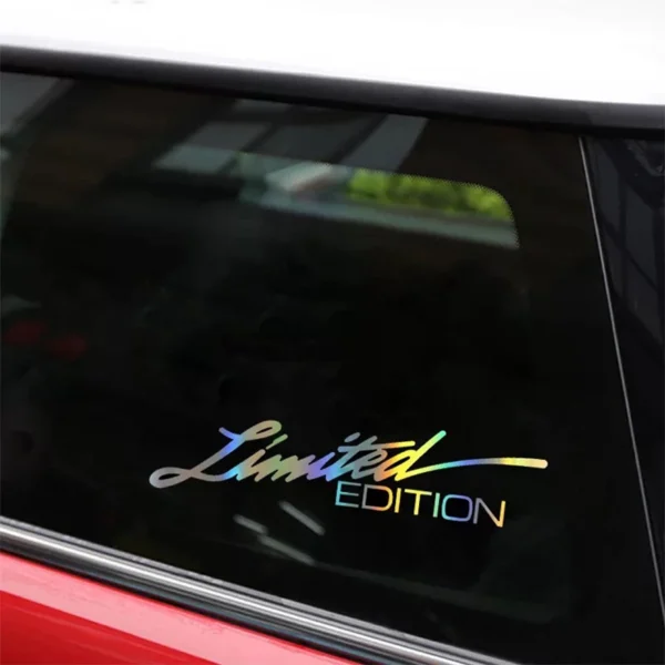 LIMITED EDITION Car Motorcycle Stickers English Letter Creative Auto Reflective Decal Reflective Decal Motorcycle Accessories - Image 3