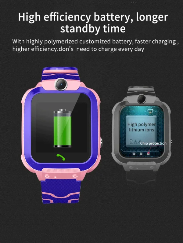 Waterproof Kids Smartwatch Child Smart Phone Watch Alarm Clock Maths Game Voice Chat SOS Flashlight Remote Control APP SeTracker - Image 6