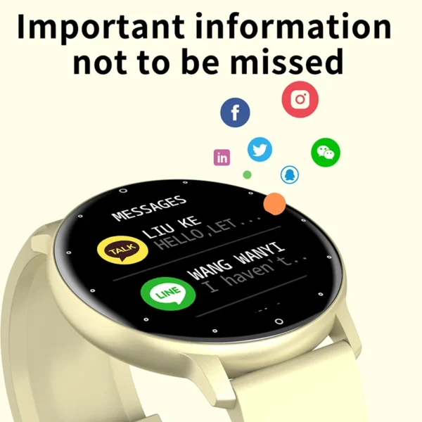 2023 New Smart Watch Women Men Sport Fitness Smartwatch Waterproof Watches Bluetooth Sleep Heart Rate Monitor For Android ios - Image 2