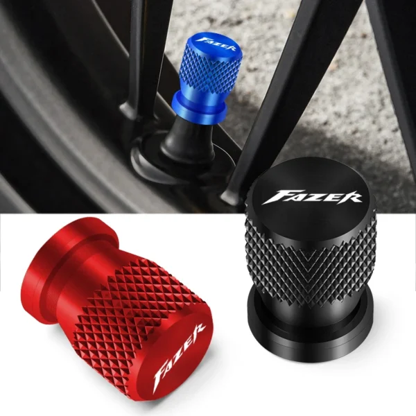 Tire Valve Caps Tyre Stem Covers Airdust Waterproof For YAMAHA FZ8 Fazer 2010-2014 FZ1 FAZER FZ6 FAZER Motorcycles Accessories