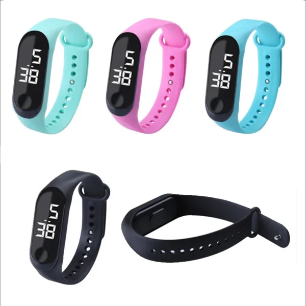 Electronic Fashion Sports Watches Girl Outdoor Watch Display LED Woman Mens Wristwatches Digital Waterproof - Image 4