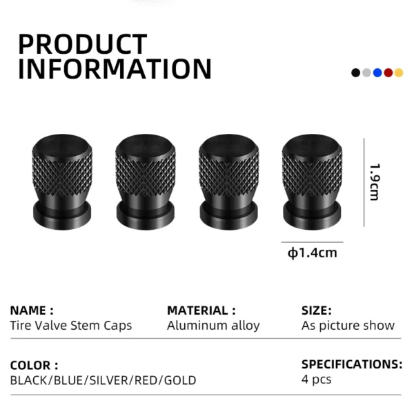 Tire Valve Caps Tyre Stem Covers Airdust Waterproof For YAMAHA FZ8 Fazer 2010-2014 FZ1 FAZER FZ6 FAZER Motorcycles Accessories - Image 4
