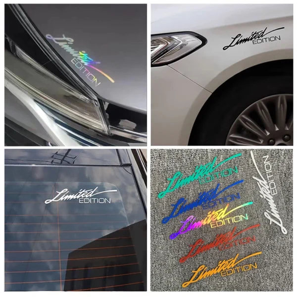 LIMITED EDITION Car Motorcycle Stickers English Letter Creative Auto Reflective Decal Reflective Decal Motorcycle Accessories - Image 5